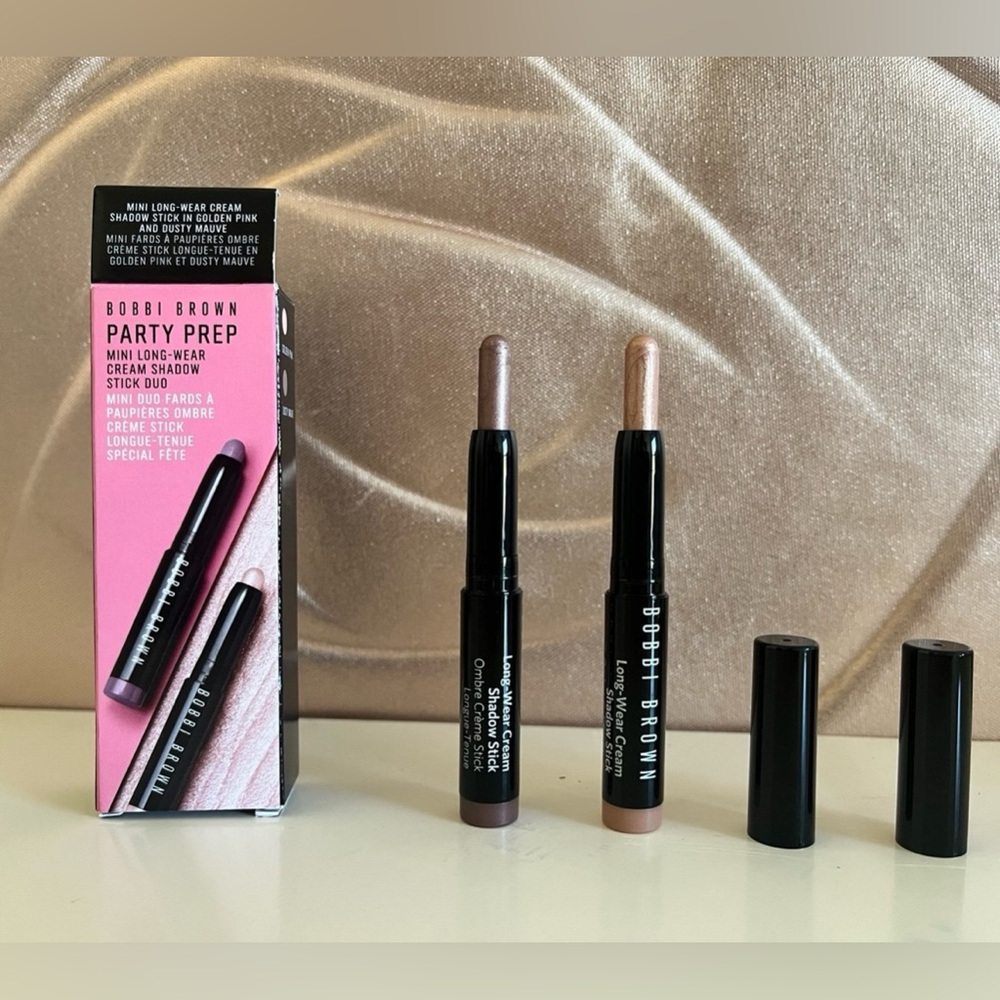 Bobbi Brown party prep mini long-wear cream shadow stick duo